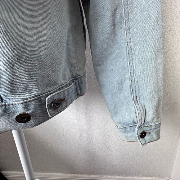 Brooklyn Cloth Denim Jacket Trucker Western Blue Pockets SZ M - Picture 5 of 12